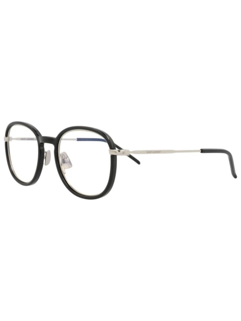 New Saint Laurent Women's Eyeglasses Round Oval Injection Frame Unisex Black